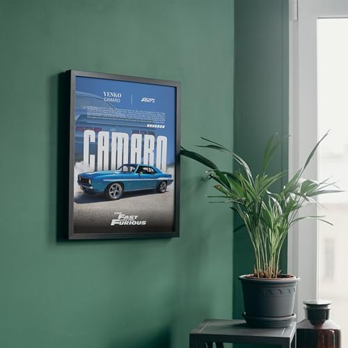 Image of Posternet YENKO Camaro Wall Poster Frames | 8 X 12 inch | Fast and Furious Themed JDM Cars | Hanging Wall Artwork Frames for Living Room, Bedroom, Office and Etc