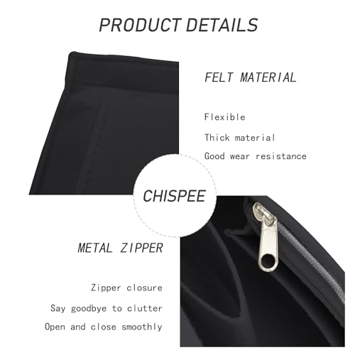 Chispee Organizador de bolsa de feltro organizador de bolsas de luxo para Longchamp Divisor Bolso e