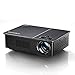 Native 1080P Projector, Crenova HD Video Projector, 5800 Lux LED Movie Projector with 200" Display, Compatible with TV Stick, HDMI, VGA, USB, iPad, PC, Xbox, iPhone for Home Entertainment