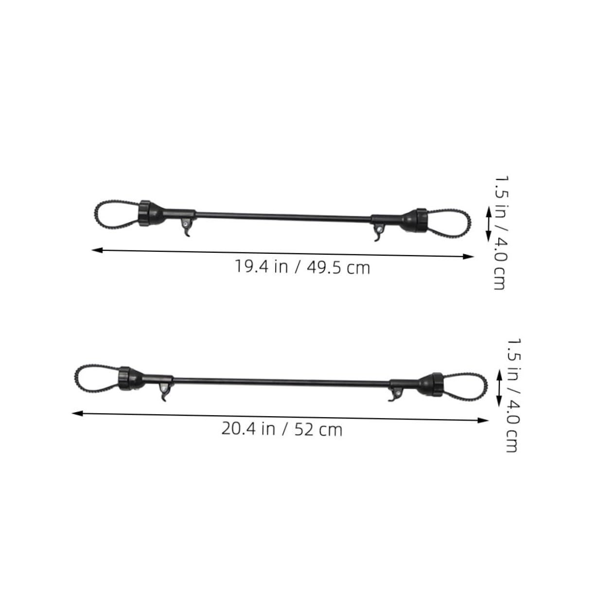 BESTonZON 2pcs Baby Stroller Connector Cart Connector for Double Stroller Pram for Twins Lightweight Adapter for Pushchair