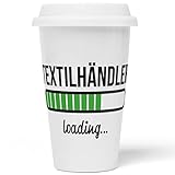 JUNIWORDS To-Go Becher mit Deckel, Textilhändler loading (6219024)