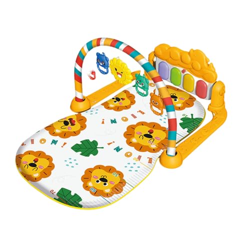 SOLLENT ベビージム プレイマット 音楽 おもちゃ付き ベッドメリーベビージム 0か月~ 赤ちゃん 幼児 ベビー ジム メリー 男女共用 取り外す可能 知育おもちゃ 幼児用寝具 出産祝い 新生児 3ヶ月から対象 (D)