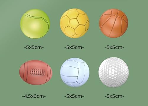 Baby Sensory Balls, Baby Soft Rubber Balls For Toddlers 1-3, Montessori Baby Sensory Toys, Baby Bath Toys 6 To 12 Months, Kids Soccer Ball, Sport & Outdoors Baby Balls, 6 Rubber Balls For Kids #TOP3