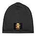 Peanut Graphic Fleece Lined Men Beanie Hat Knit Skull Cap Winter Warm Stocking Hats for Women Black-Style-7