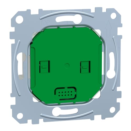 Schneider Electric Merten Connected Raumtemperaturregler-Einsatz, Unterputz, 16A, Zigbee, Smart Home, grün, Artikelnummer MEG5777-0001