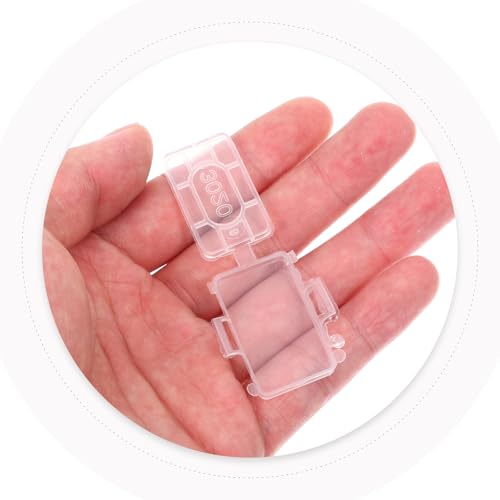 Estuche porta etiquetas de plástico resistente para proteger la identificación de cables 6