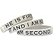 10 Youth He Is First I am Second Wristbands Silicone Bracelets