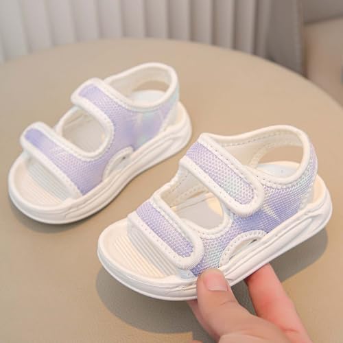 IWIHMIV Girl Sport Sandal Toddler Boys Cute Breathable Lightweight Sandal Outdoor Non Slip Casual Beach Soft Sole Shoes4