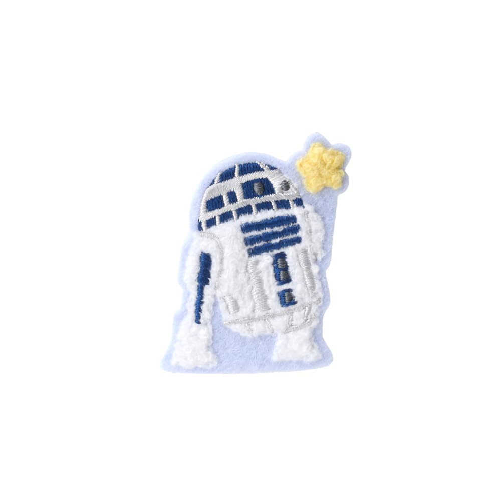 Premium Style キャラクター デザイン サガラ刺繍 ステッカー (R2-D2)