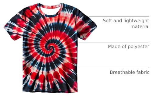 Image of Kids Tie Dye T-Shirt, Children Tie Dye Short Sleeve Tee Shirt for Kids