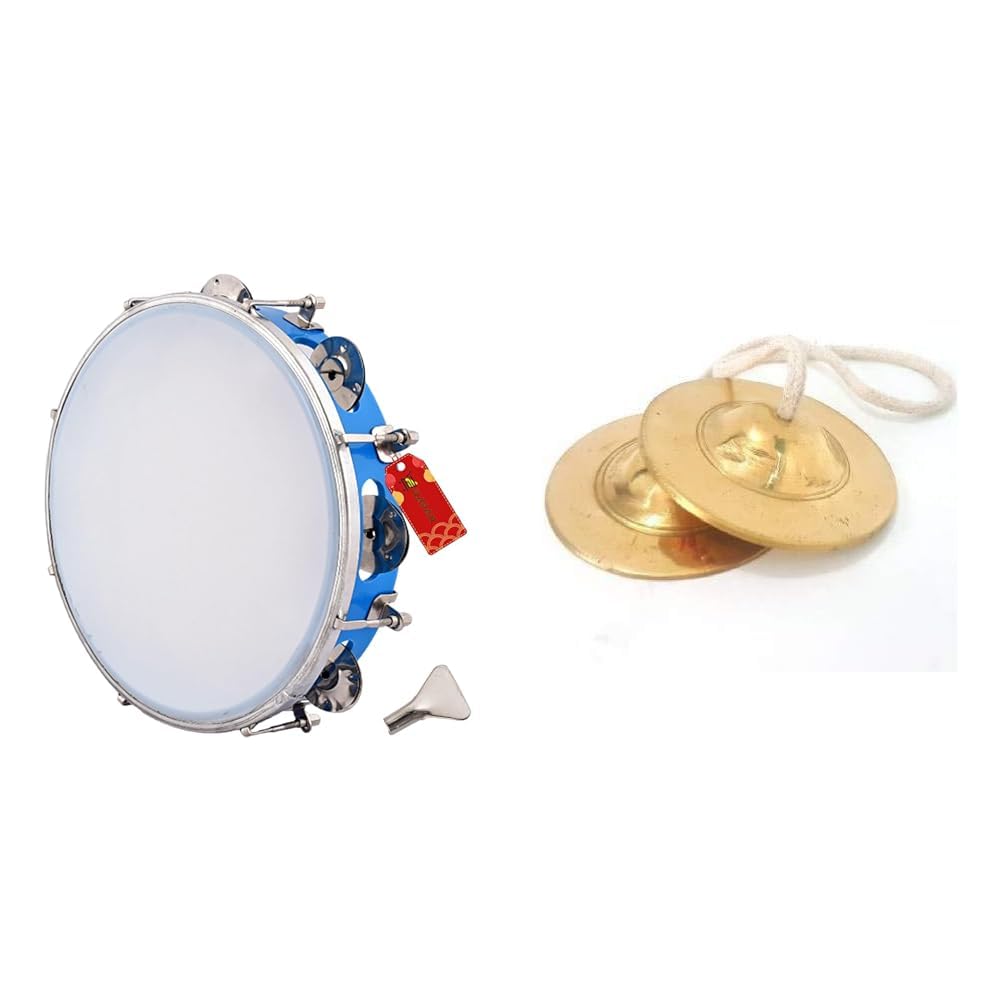 UAPAN Dafli Musical Instrument Dafli/Tambourine 10 inch Hand