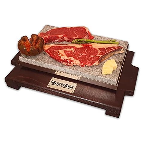 Piedra para carne de 20x30 bandeja nogal personalizada Cover