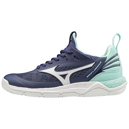 Mizuno Scarpa Volley Wave Luminous Low Donna (36.5 EU, 15 - astralaura White bluelight)