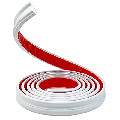 Flexible Molding Trim Self Adhesive-16.4 Feet Long White Peel and Stick Molding for Bathroom, Wall Edge, Tile, Mirror Frame, Home Walls Decor