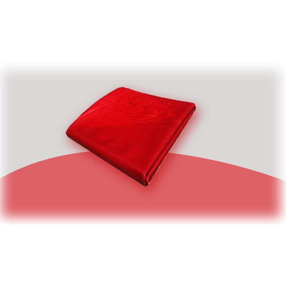 Pond liner imperméable rouge 5x5m bâche de bassin pliable pour jardin