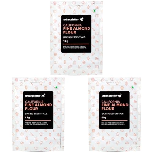 Image of Urban Platter California Blanched Almond Flour, 1kg (Naturally Gluten-Free | Finely Milled | Low-Carb | Ideal for Baking & Keto Recipes) (Pack of 3)