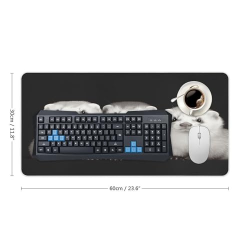 Tapete para escritorio Ferrets grande antideslizante miniatura 2