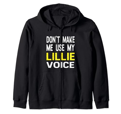 No me hagas usar mi voz de Lillie divertida personalizada Sudadera con Capucha