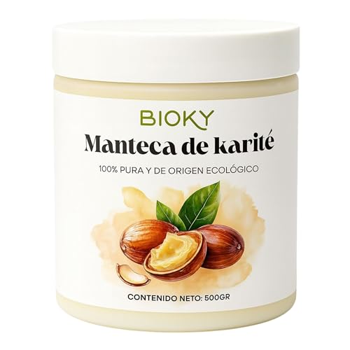 Manteca de Karité Pura 500g – Shea Butter 100% Natural, Refinada y Sin Aditivos – Manteca Karité Cosmética BIO – Hidratación Intensa para Piel y Cabello