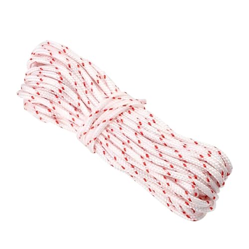 VIFERR Cuerda de arranque de 5,0mm y 10m, cable de tracción para cortacésped, cable de arranque para cortacésped, cable de nailon para recortadora