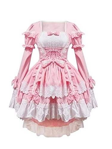 Leegoal Sexy Japan Cosplay Lolita Maid Halloween Fancy Dress Costumes Outfit.