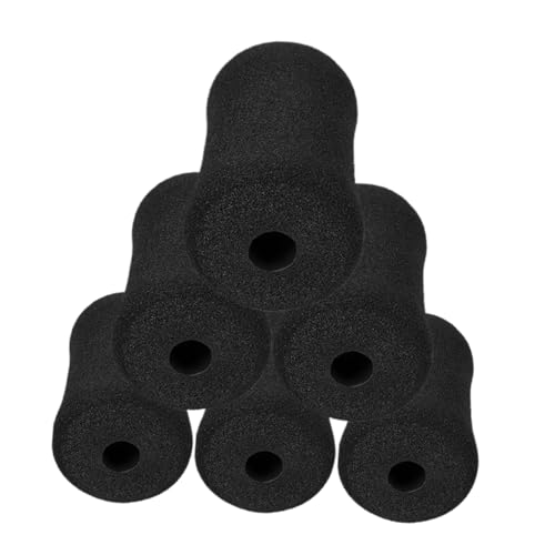 POPETPOP 6Pcs Black Sponge Foot Pads Covers para Situp Board Rollers | Negro, Uso Multifuncional para Planchas y Protección de Piernas, Accesorio de Gimnasio en Casa, Equipo Deportivo miniatura 1