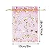 100PCS Heart Printed Organza Bags Gift Jewelry Candy Bags for Wedding Valentine's Day Mother's Day Party Christmas 5x7Inch