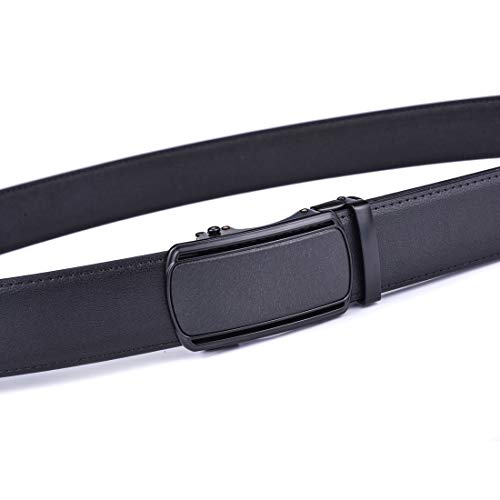 Image of Men Belts Leather Male Slide Ratchet Work Dress Strap w Interchangeable Buckle Beltox