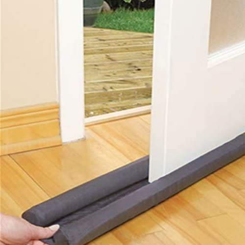 BEAUTYBIGBANG 2021 94cm Boudins de portes et isolation Bas de Porte Double Isolant Bas de porte anti froid solant Double Protection contre les Courants d'Air Cover