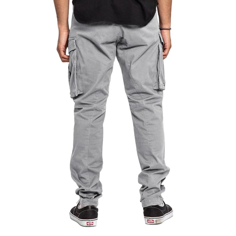 Men's Casual Cargo Pants Joggers Hiking Quickly Dry Drawstring Tactical Pants with Multi Pockets2