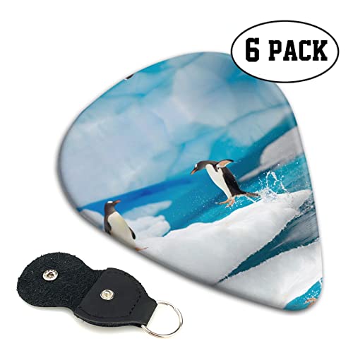 Penguin Lot de 6 médiators pour guitare acoustique, guitare électrique, basse, ukulélé – fins, moyens et épais. - Les Beatles, Paul McCartney, John Lennon, RIngo Starr, George Harrison Penguin Lot de 6 médiators pour guitare acoustique, guitare électrique, basse, ukulélé – fins, moyens et épais. – Image 3