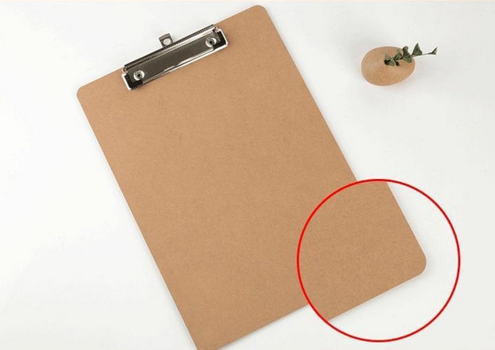 2 Pcs Clipboards with Low Profile Clip,Wood Clipboards Bulk,Office Clipboard Hardboard Drawing Clipboard,Back to School Teacher Classroom Supplies - Image 3