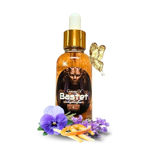 The Goddess Of Flame Devotional Oil 1 oz | Handmade with Herbs, Crystals & Essential Oil | Hoodoo Voodoo Wiccan Pagan | Witchcraft Supplies | Conjure Oil for Altars & Offerings (Baste)