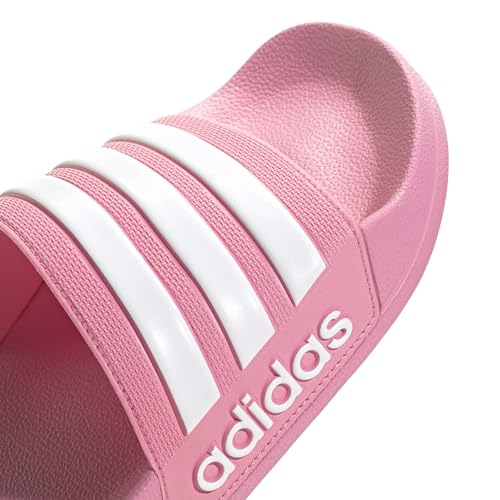 Image of adidas Women ADILETTE SHOWER Synthetic Swim Slide FTWWHT /GOLDMT /BOGOLD | LUT50