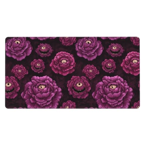 Tapis de souris pour clavier PC motif fleurs violettes zen bureau