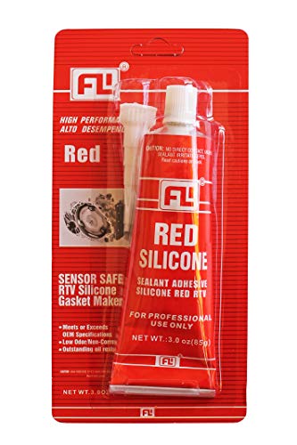 AutoCommerse RTV Siliconen Pakking Hi-Temp Sealant Maker 3.0 oz. (85g) Buis voor Auto Voertuig Motor Pomp +343°C ROOD