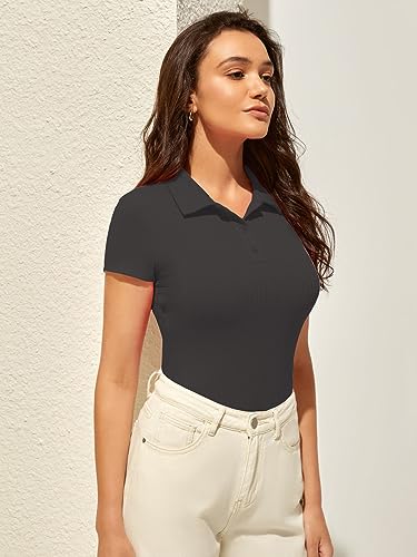 Image of Sugathari Women's & Girl's Black Short Sleeve Top for Women, Tops, T-Shirts for Girls (TOP 44 Black 2XL)