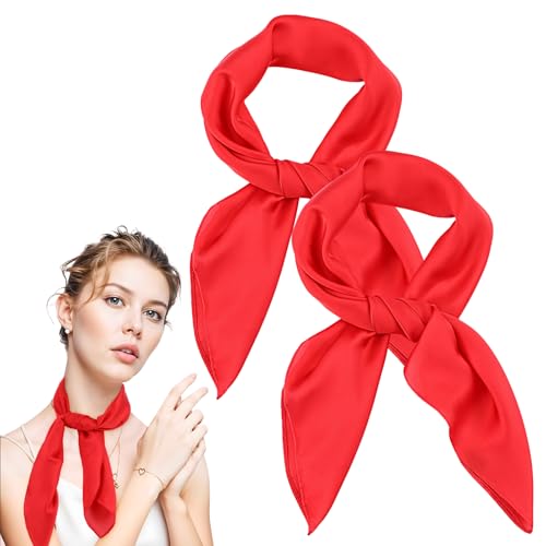 Red Scarf Bandana, 2pcs 27.5