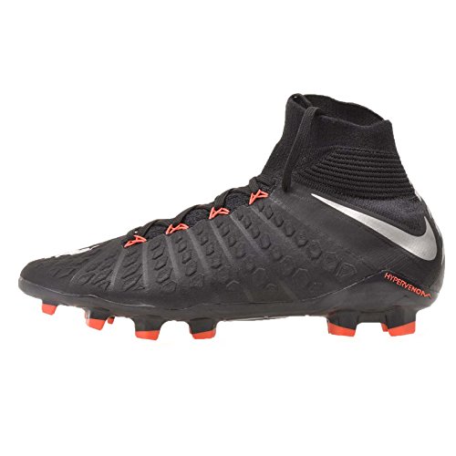  Nike Hypervenom Phantom 3 DF Fg, Scarpe da Calcio Unisex-Bambini, Nero (Black/Metallic Silver/Black/And 001), 36 EU