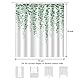Bonhause Duschvorhang Eukalyptus Grüne Blätter Pflanze Duschvorhänge 180 x 200 cm Anti-Schimmel Wasserdicht Polyester Stoff Waschbar Bad Vorhäng für Badzimmer mit 12 Haken