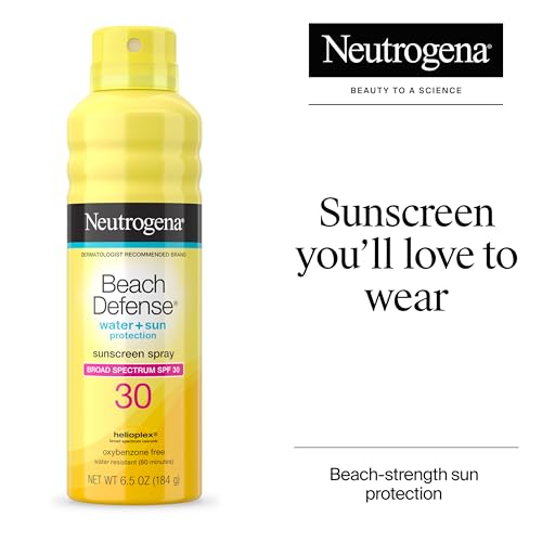 Neutrogena Beach Defense SPF 30 Sunscreen Spray, Broad Spectrum, Lightweight & Fast Absorbing, Oxybenzone & Octinoxate Free, Hawaii Act 104 Compliant Face & Body Sunscreen, 6.5 oz - Image 3