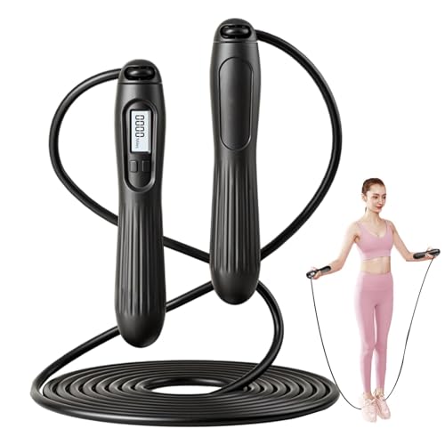 Cuerda de saltar digital ajustable para superar tus límites en el entrenamiento de cardio 1