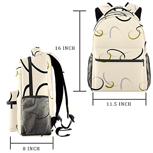 Sac à dos décontracté à texture fluide esthétique moderne et colorée - 2