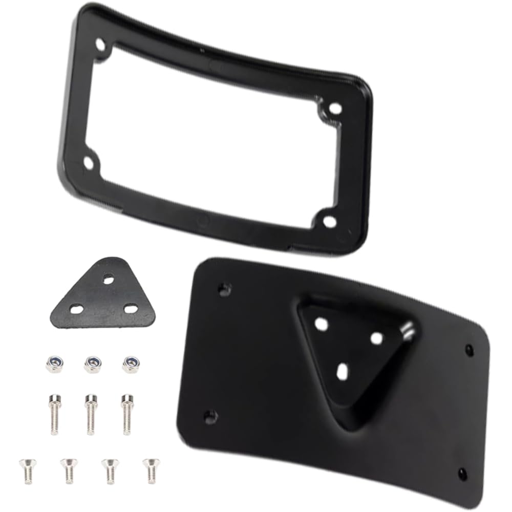 Riloer Tablica rejestracyjna motocykla do Harley Dyna Sportster 1200 883, czarny