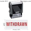 Withdrawn New Trodat 4911 Self Inking Rubber Stamp