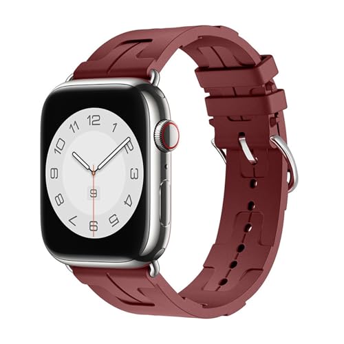 Bracelet montre caoutchouc fluoré Apple Watch 46mm ultra résistant