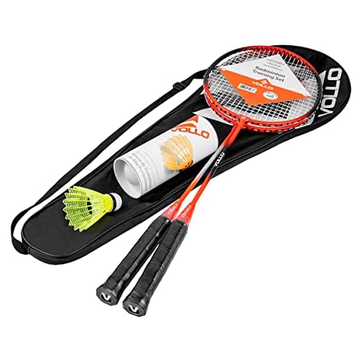 Vollo Kit Badminton 2 Raquetes + 3 Petecas