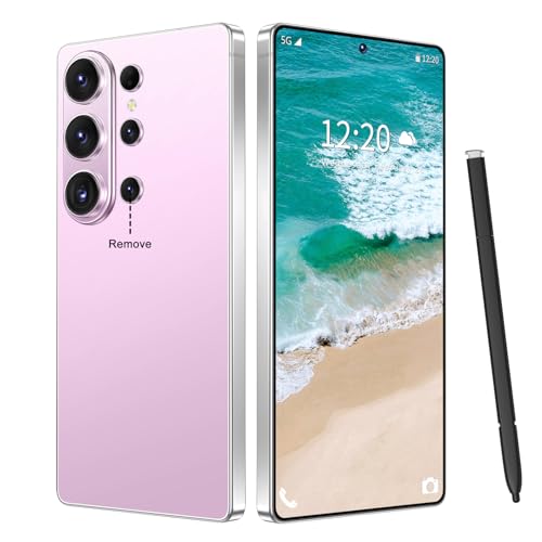 Image of SZV 26 Ultra Unlocked Cell Phone,16+1TB 5G Unlocked Phone, Built in Pen Android 15 Battery 7000mAh 6.99 inch HD Screen Smartphone, Dual SIM /Face ID /Fingerprint Lock /GPS (Pink, 16+1TB)