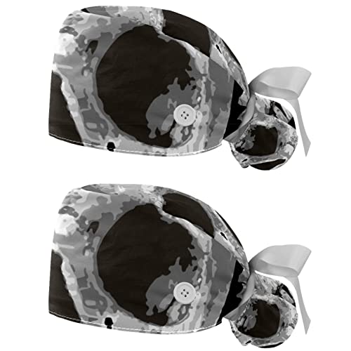 Casquettes de travail pour hommes femmes JDEZ chapeaux bouffants squelette humain