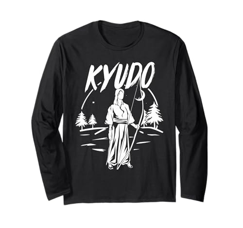 Kyudo Archery Silhouette Long Sleeve T-Shirt
